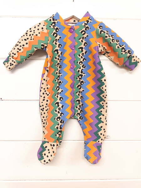 Freestyle Stripe Sleepsuit, Super Soft, Cute and Cosy for Day or Night