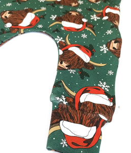 Highland Cow Christmas Leggings