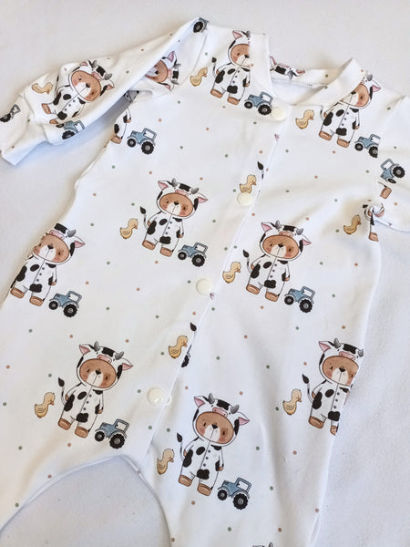 Moo Bear Sleepsuit