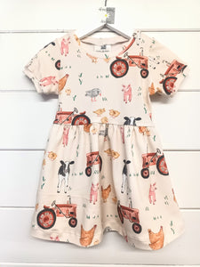 Little Farm Twirl Dress, Cap Sleeve