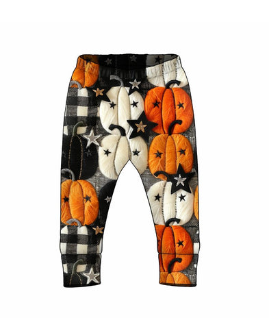 Halloween  3D Check Pumpkin leggings PRE ORDER