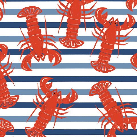 Lobster Life Blue Leggings