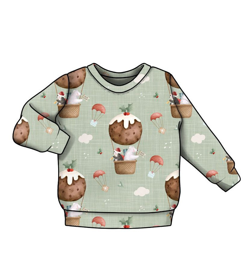 Christmas Pudding balloon Long Sleeve Top