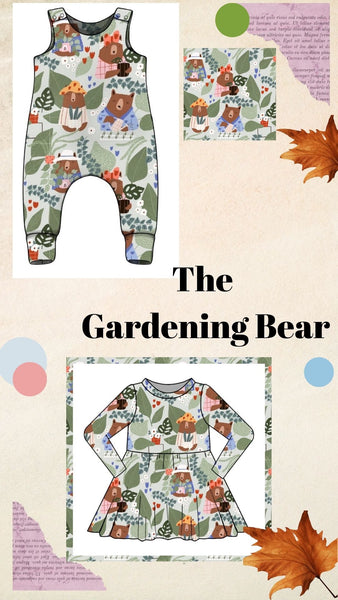 Gardening Bear Romper AW25/26