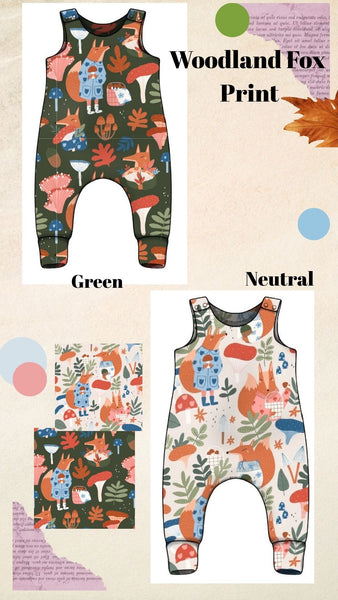 Woodland Fox Neutral Romper AW25/26