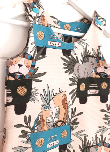 Jungle Tours Neutral Shortie Romper