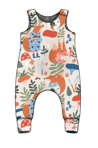 Woodland Fox Neutral Romper AW25/26