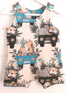 Jungle Tours Neutral Shortie Romper