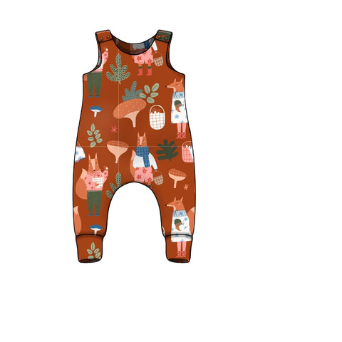 Toadstools Rust Romper AW25/26