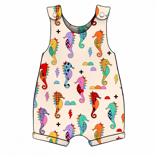 Seahorse Cream Shortie Romper SALE