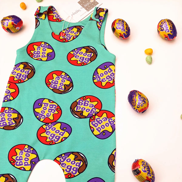 Freckles and Daisies Easter Good Egg Romper