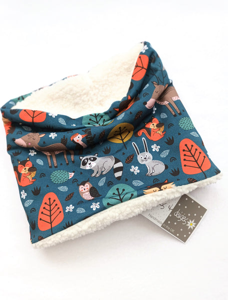 Forest Friends Snood, Baby/Kids/Adult neck Warmer