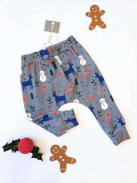 Christmas Gingerbread Grey Leggings SALE