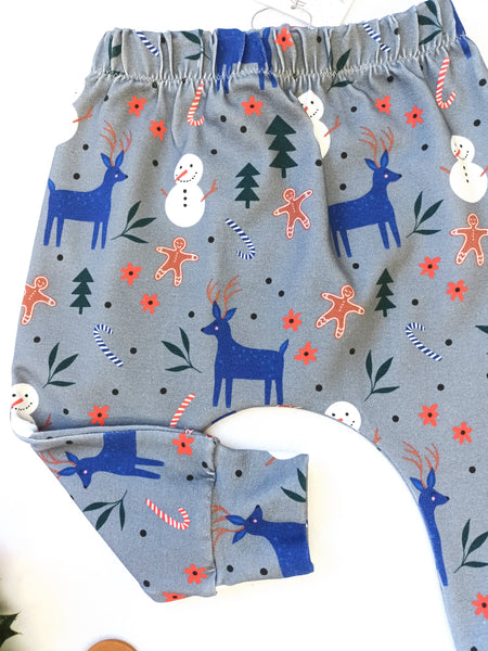 Christmas Gingerbread Grey Leggings SALE