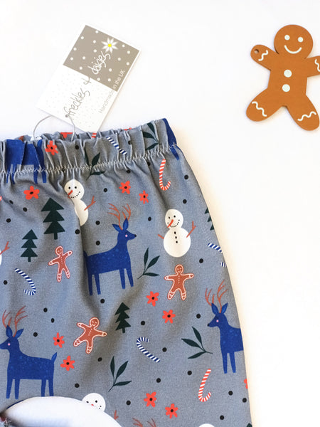 Christmas Gingerbread Grey Leggings SALE