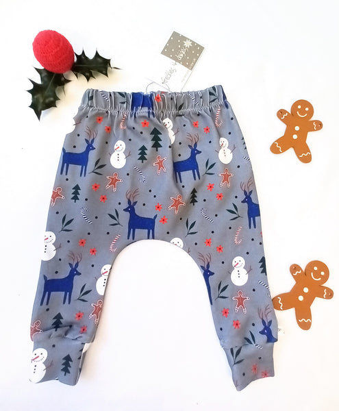 Christmas Gingerbread Grey Leggings SALE