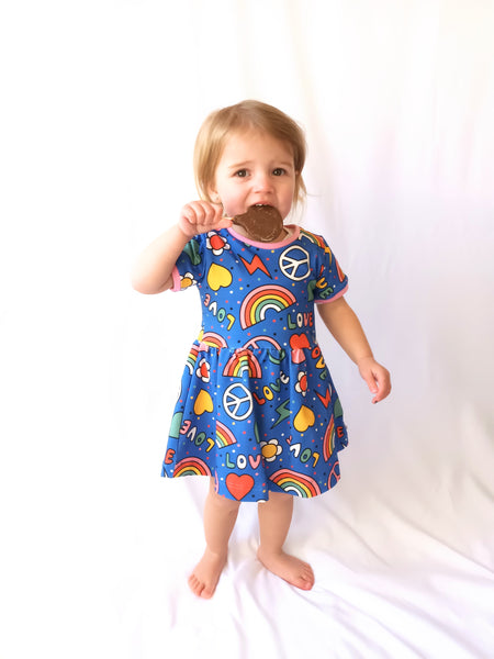 Twirl Dress, Peace & Love Blue, New Spring Collection