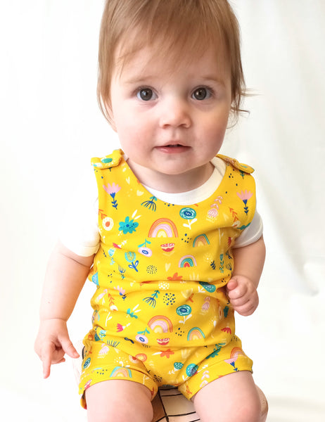 Freckles and Daisies Flower Power Shortie Romper