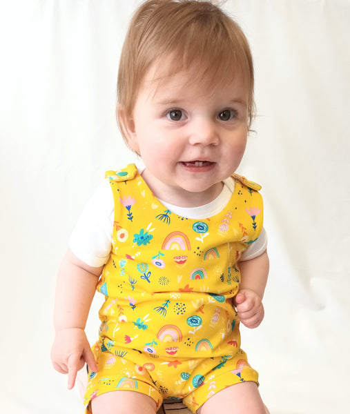 Freckles and Daisies Flower Power Shortie Romper