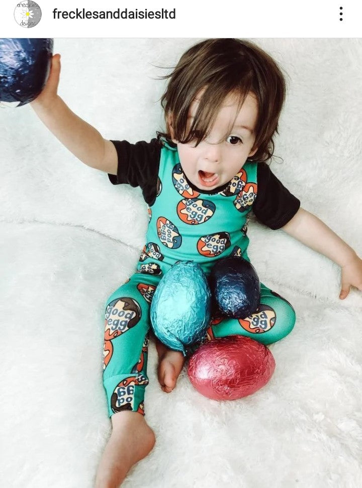 Easter Good Egg romper baby Easter outfit baby easter romper Freckles and daisies